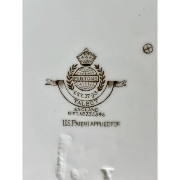 Vintage Talbot by MINTON 6 Plates England - Picture 5 of 5